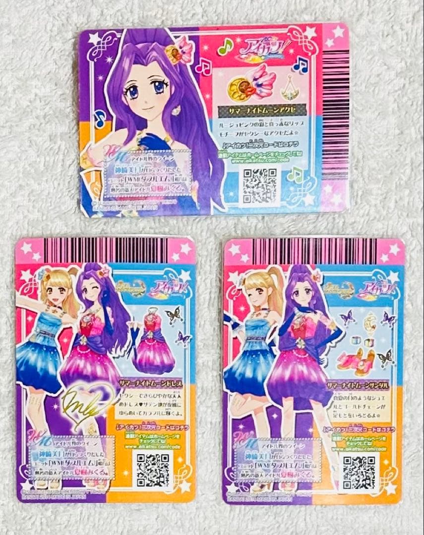 n様【希少】【美品】アイカツ！ユニット『WM』サイン入り ユニットコーデ2種＋α