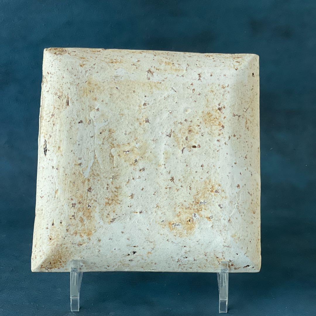 人気作家　陶芸家内田鋼一　作品 加彩陶板　角皿 角プレート2枚セット　新品未使用