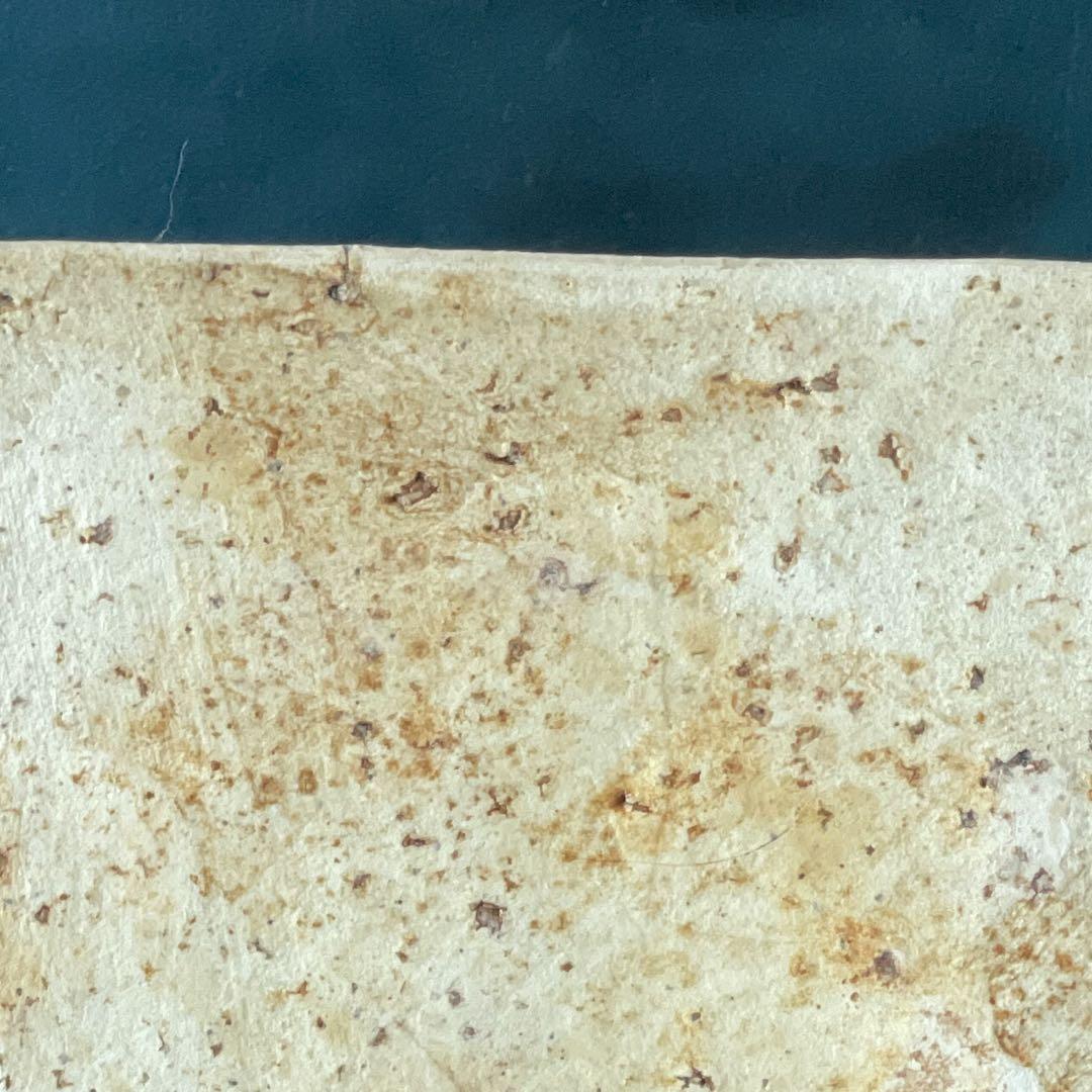 人気作家　陶芸家内田鋼一　作品 加彩陶板　角皿 角プレート2枚セット　新品未使用