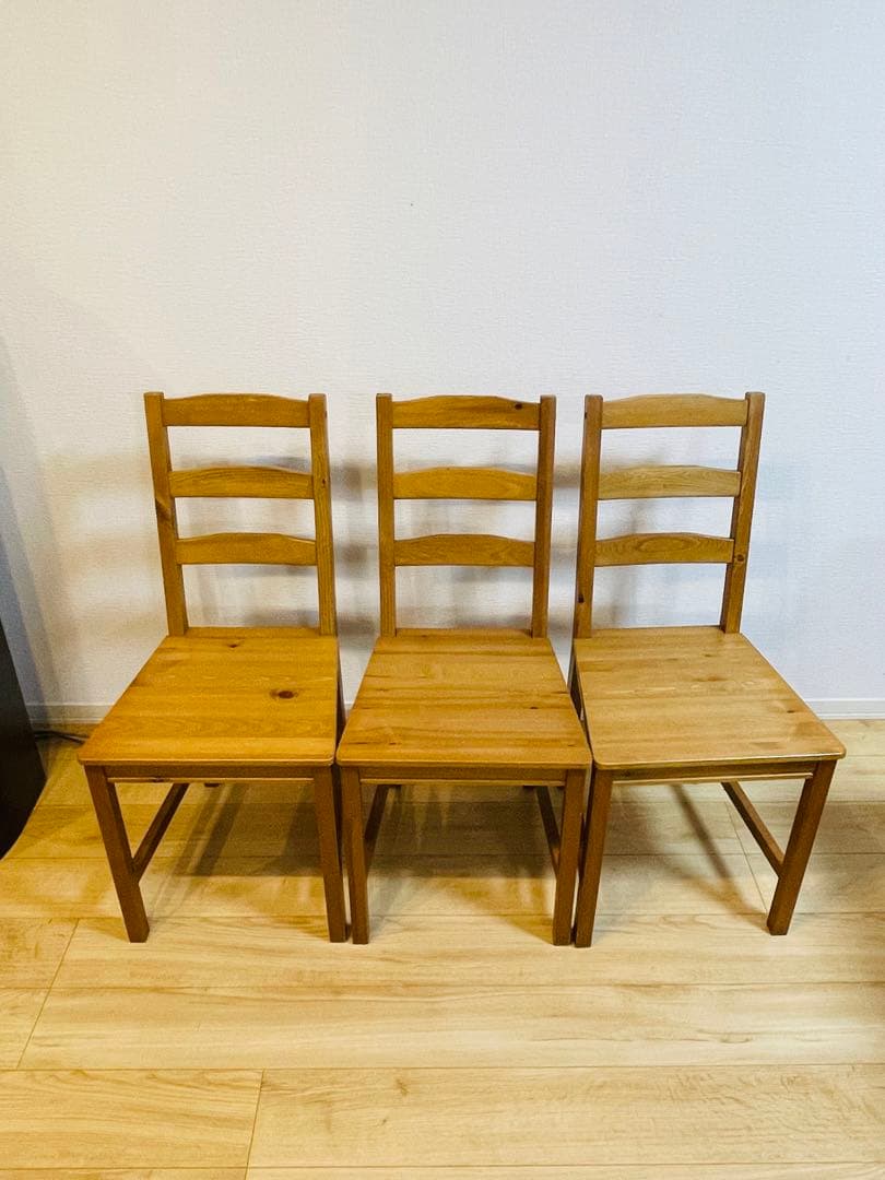 【千葉県流山市引取限定】IKEA ヨックモック　テーブル&チェア4脚セット