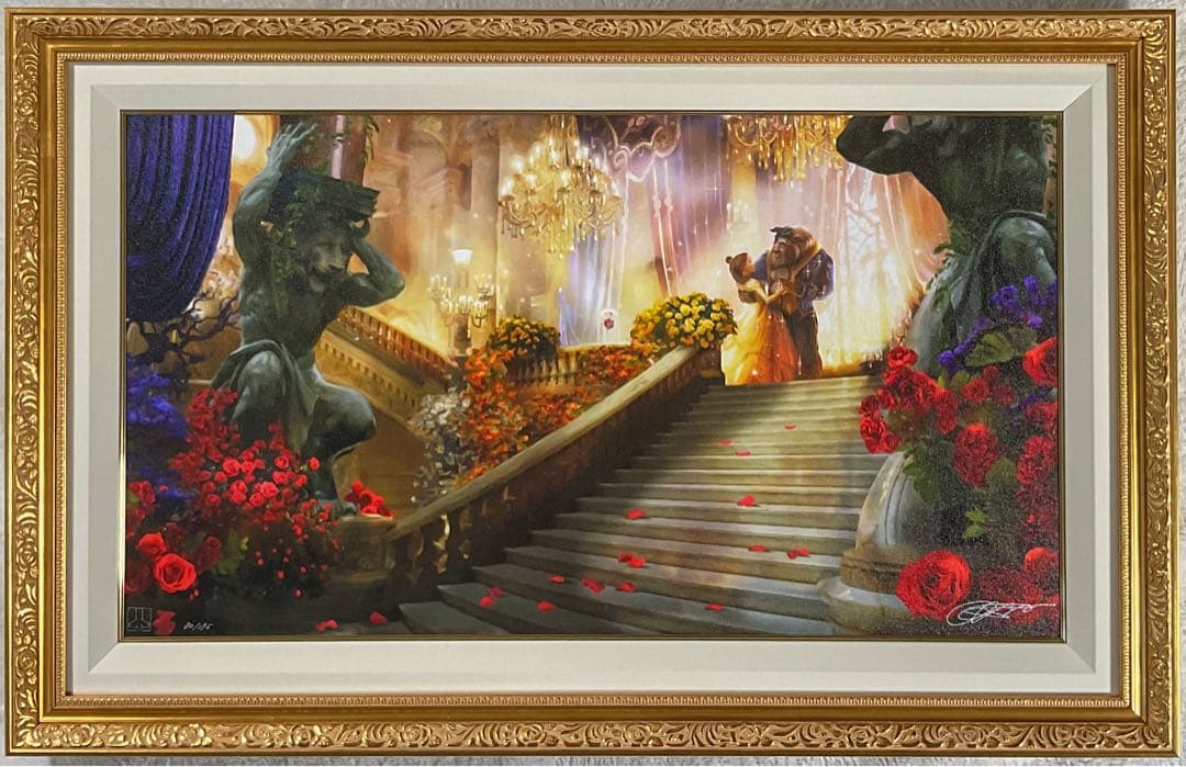 あ*ん様 【アールビバン保証書付】マーティンエアー★美女と野獣★ジクレ版画