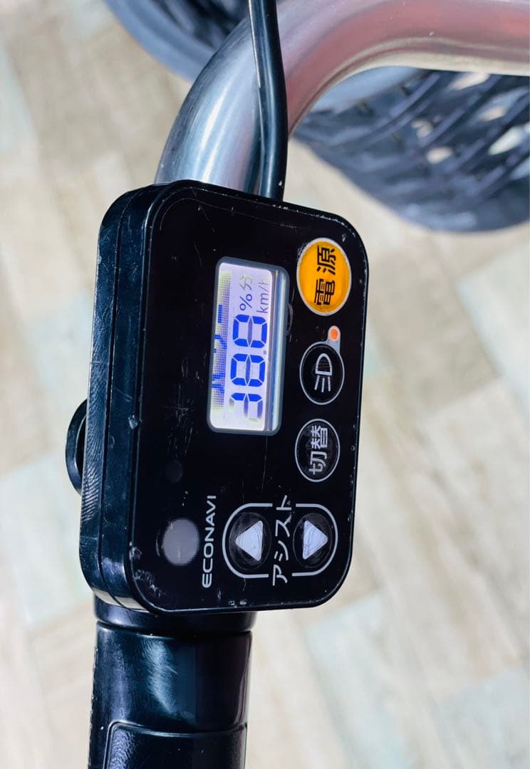 K2919 電動自転車パナソニック ママチャリ 24インチ レッド 送料無料