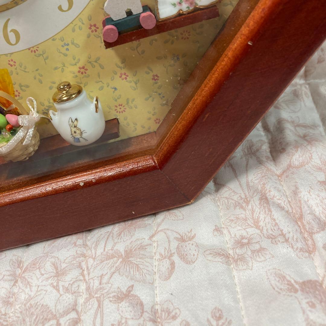 ⭐️稀少⭐️ピーターラビット⭐️ロイターポーセリン⭐️ミニチュア陶器⭐️掛け時計⭐️
