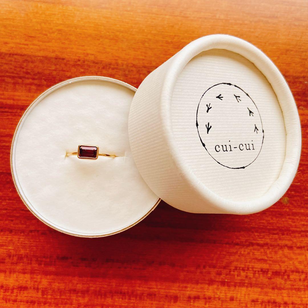◾︎最終値下げ中 cui-cui キュイキュイ ガーネットのリング ◾︎