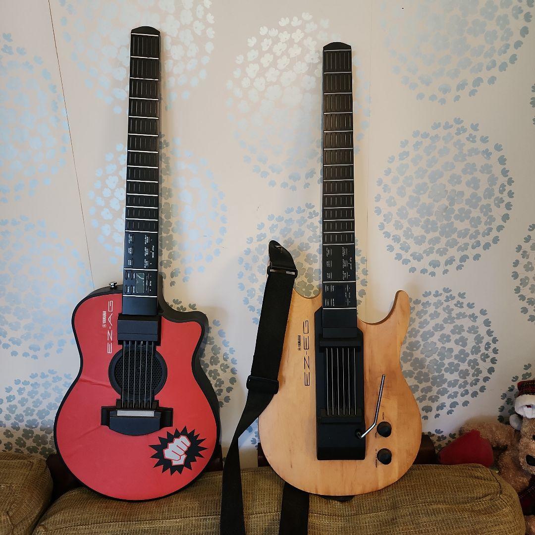 ヤマハエレキギター2本セット EZ-AG赤・EZ-EZナチュラル