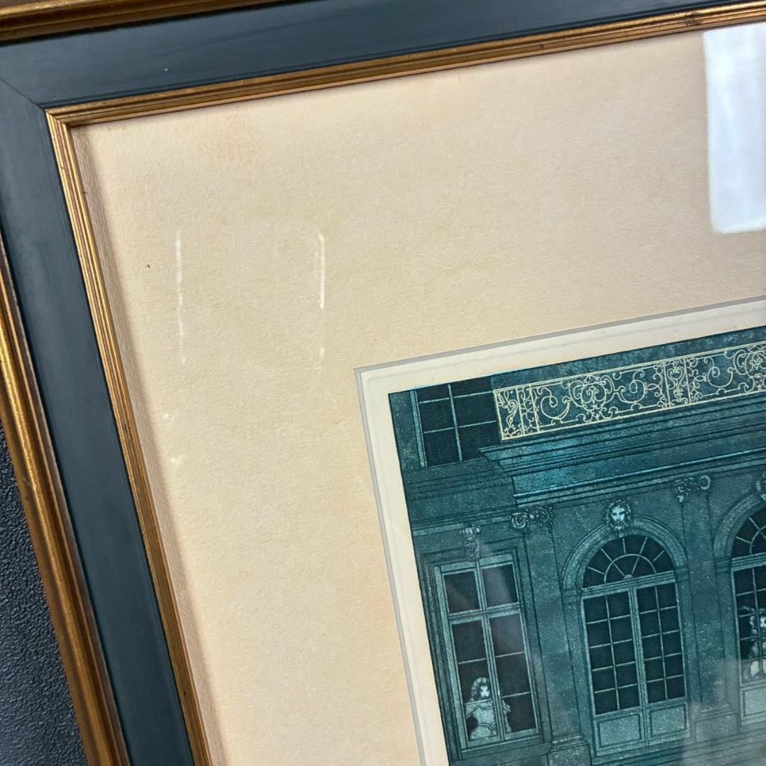 山下清澄「Nymphe-1」アクアチント 1975年作 直筆サイン入り 額縁入り