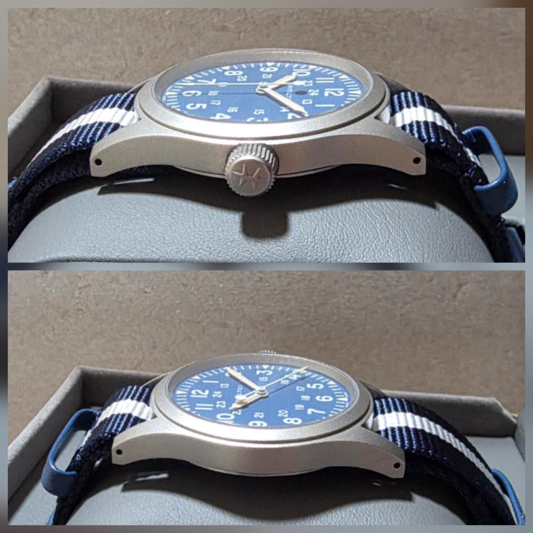 ハミルトン カーキメカ 38mm 青文字盤 手巻き