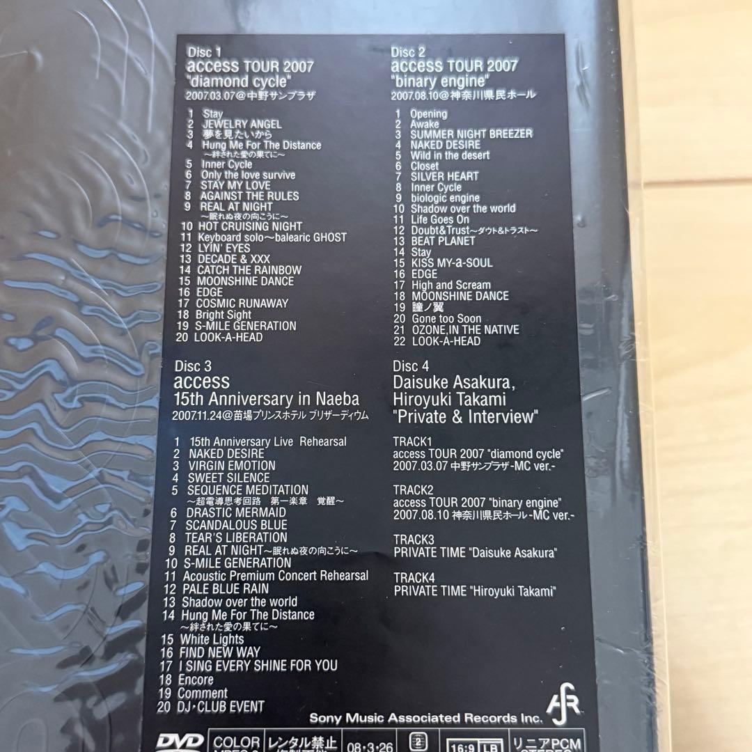 access 15th DVDBOX ツアーパンフレット 書籍 ポストカード