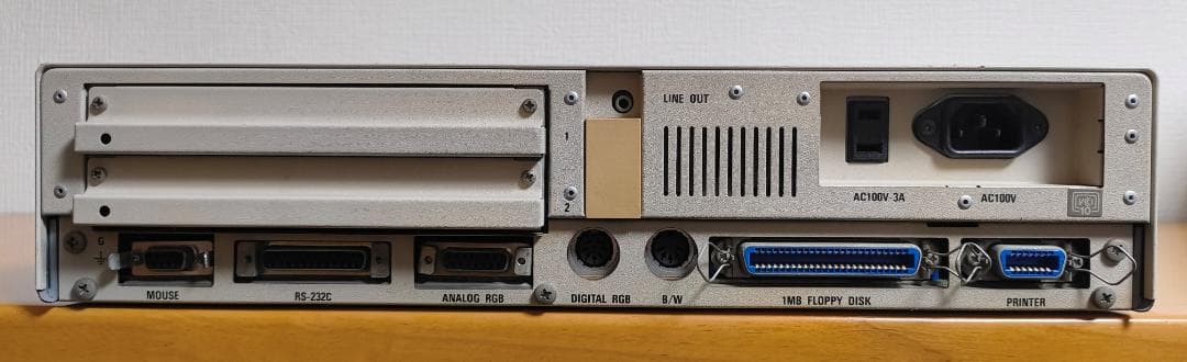 動作確認済み NEC PC-9801UV