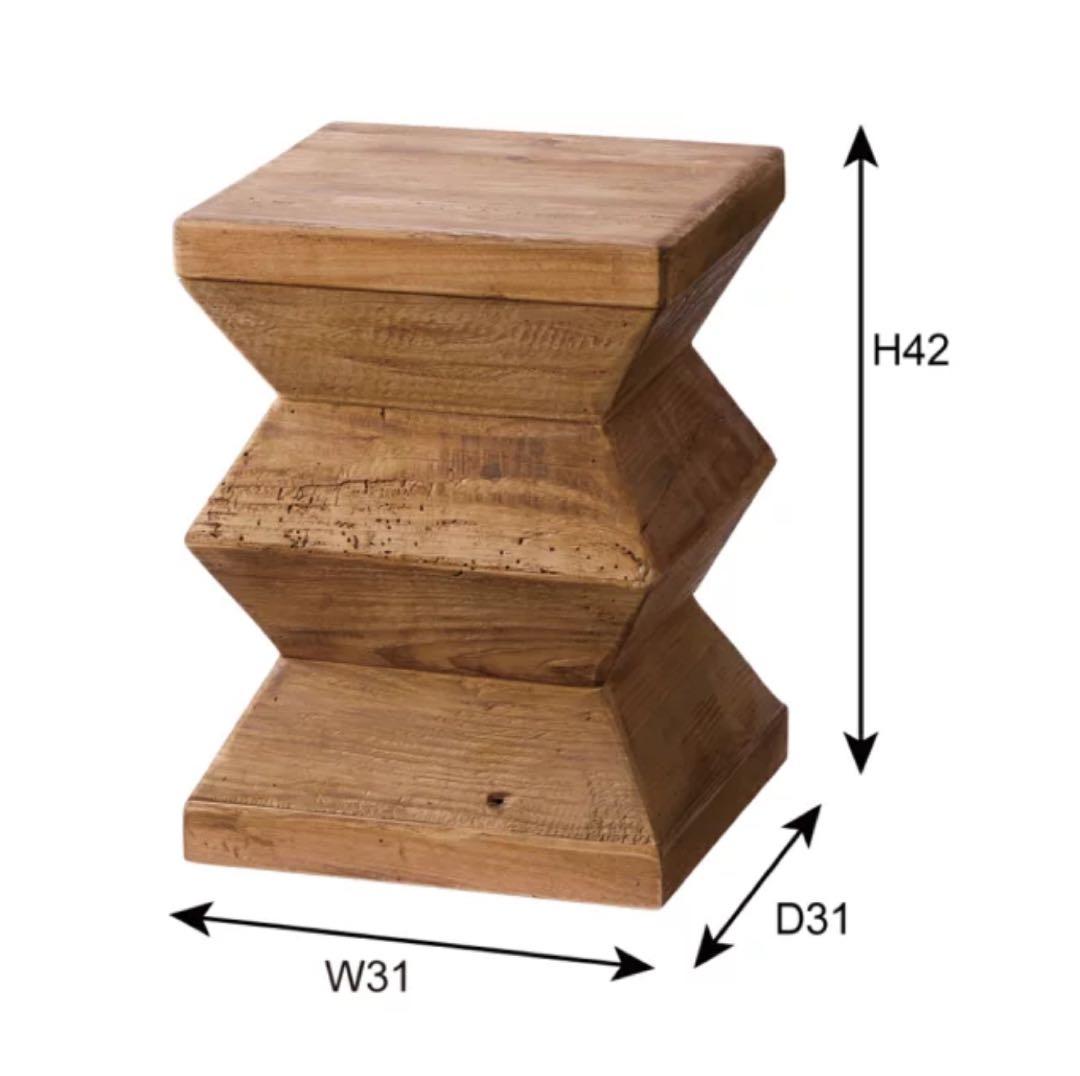 東谷　aztumaya 木製スツール ブラウン