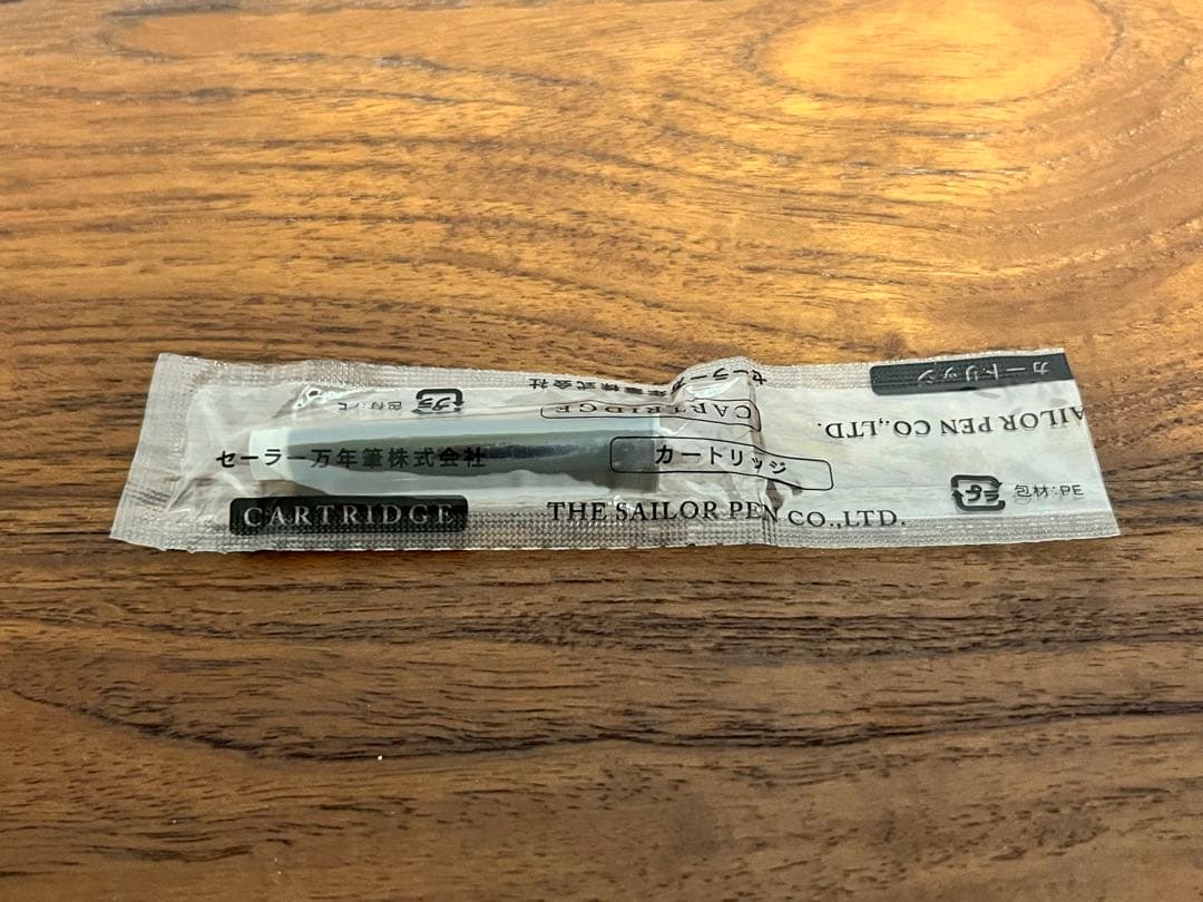 セーラー万年筆プロフィットライト ブラックGT EF極細 コンバーター付き 美品
