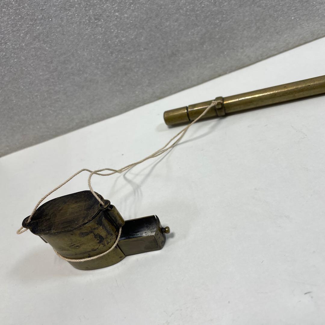 印籠型矢立　真鍮