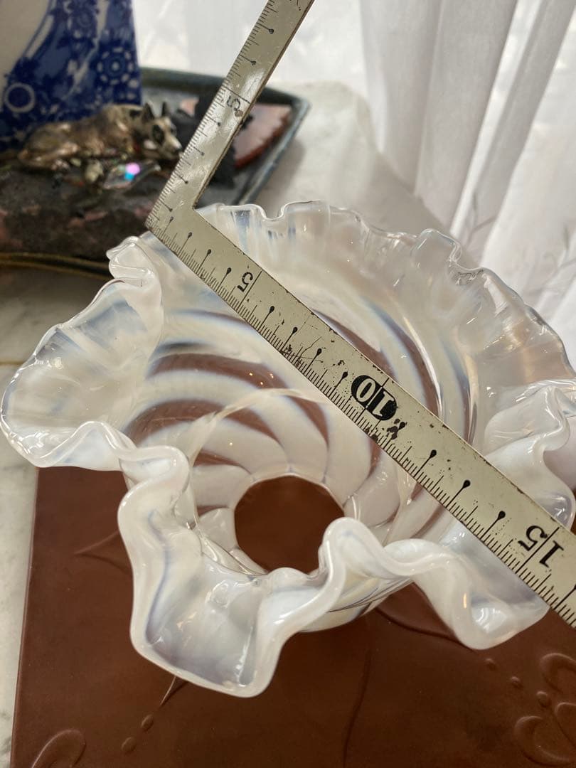 OLD FENTON フェントン　オパールセント　ガラスシェード　ペンダント