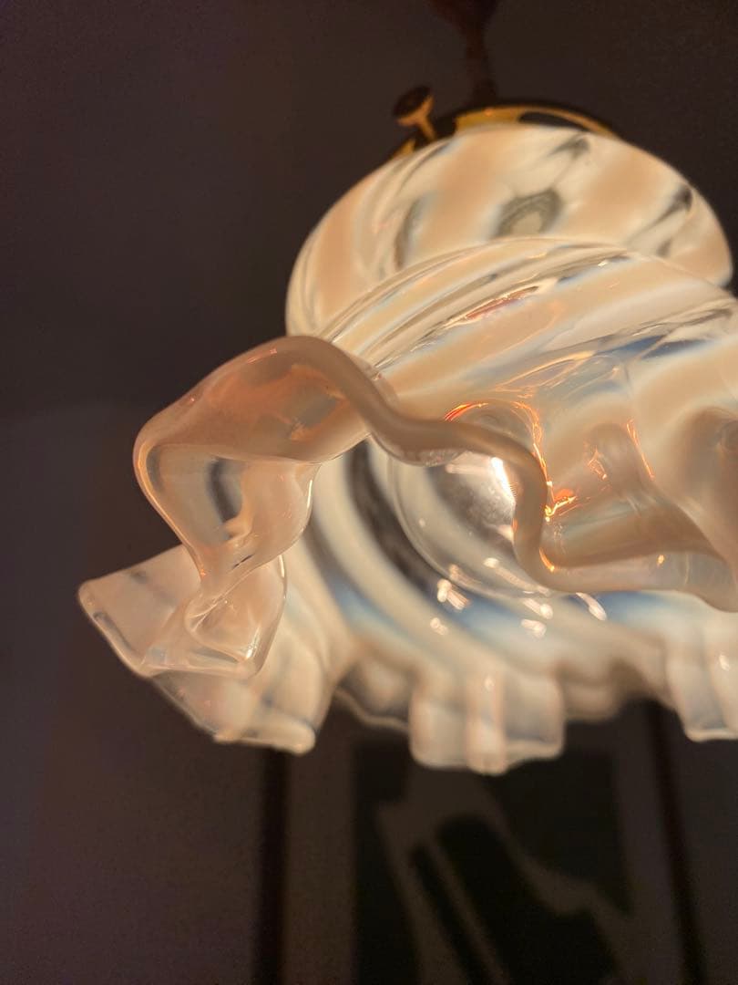 OLD FENTON フェントン　オパールセント　ガラスシェード　ペンダント