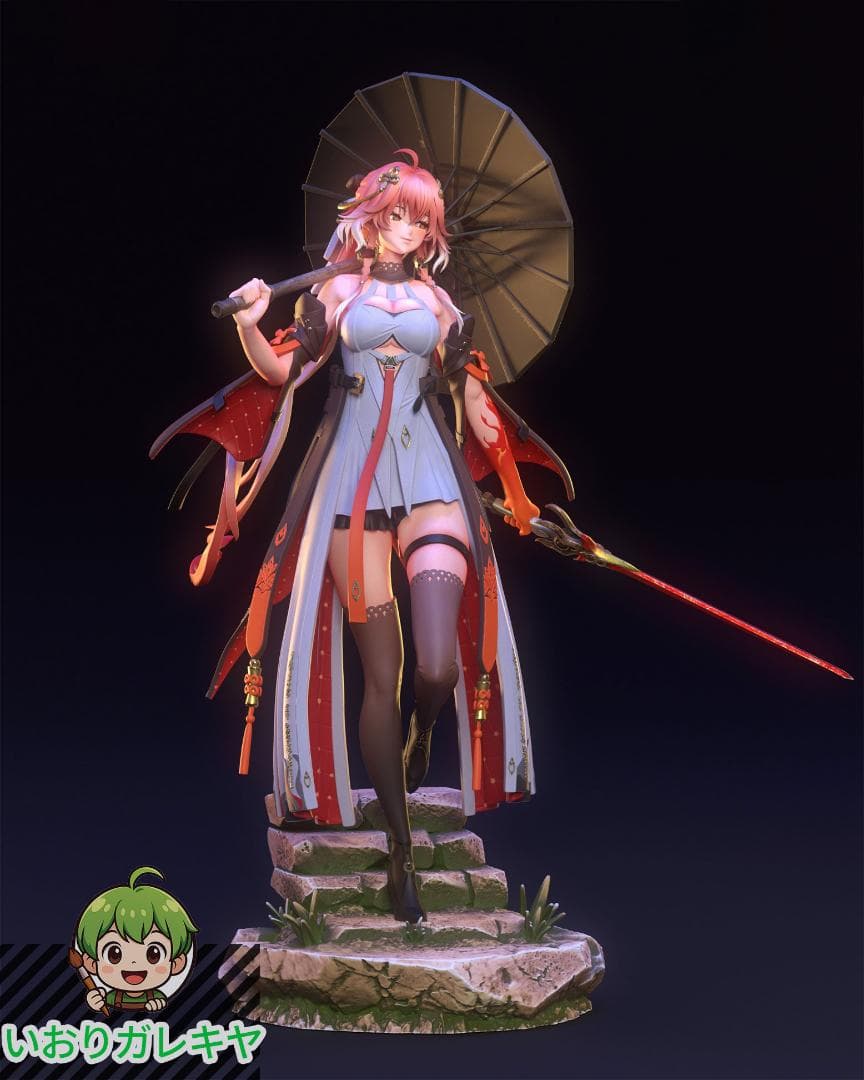 1/8　未塗装 未組立　フィギュア　ガレージキット　【 長離 チョウリ 鳴潮 】