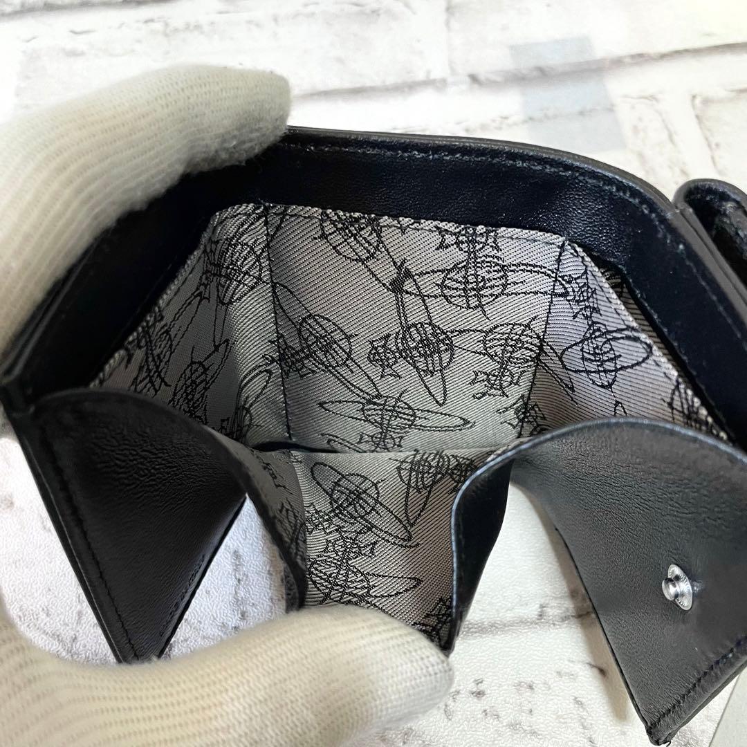 未使用保管品✨ヴィヴィアンウエストウッド　3つ折り財布　EMMA　黒