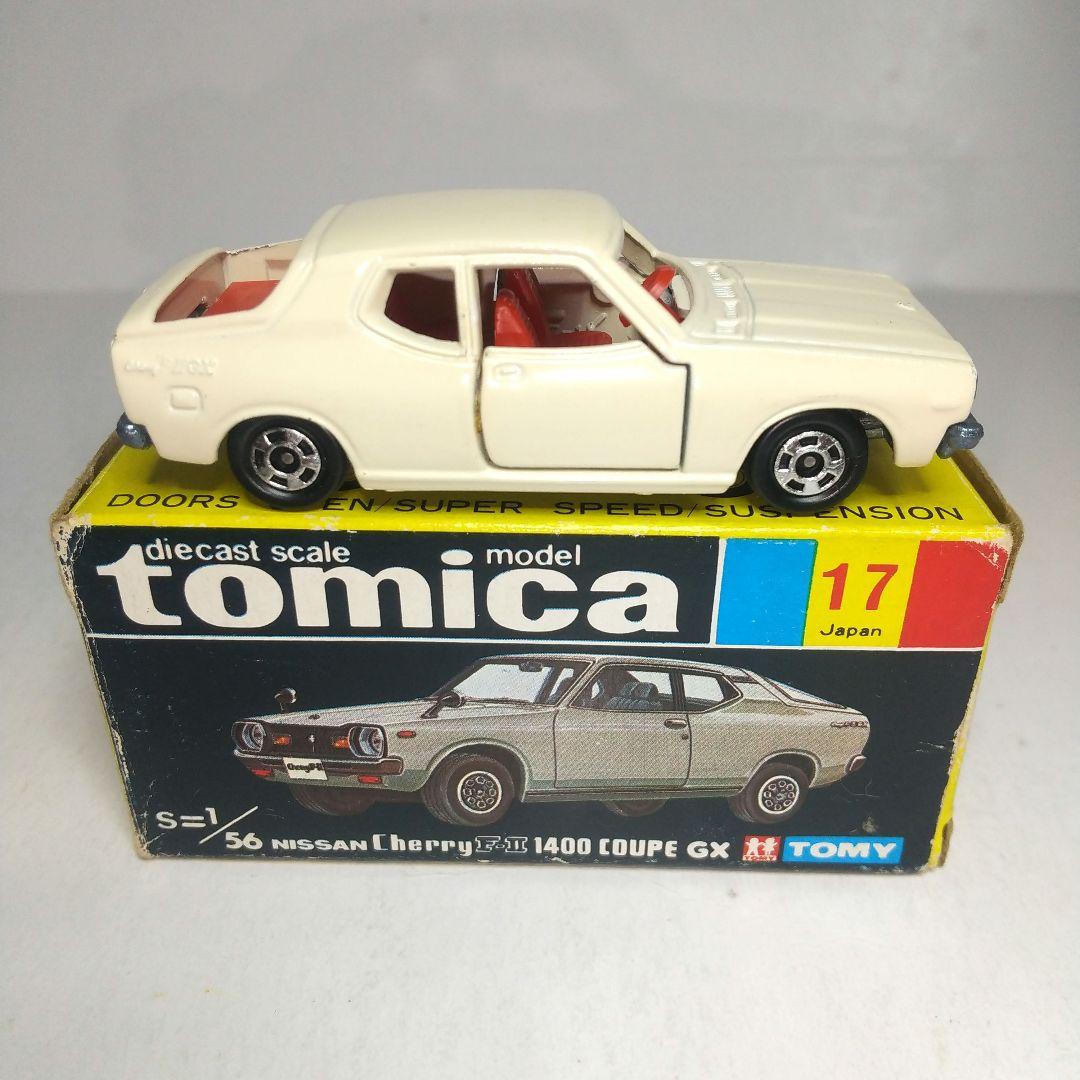(3511)トミカ 黒箱 日本製 ニッサン チェリー 1400 クーペ エラー品