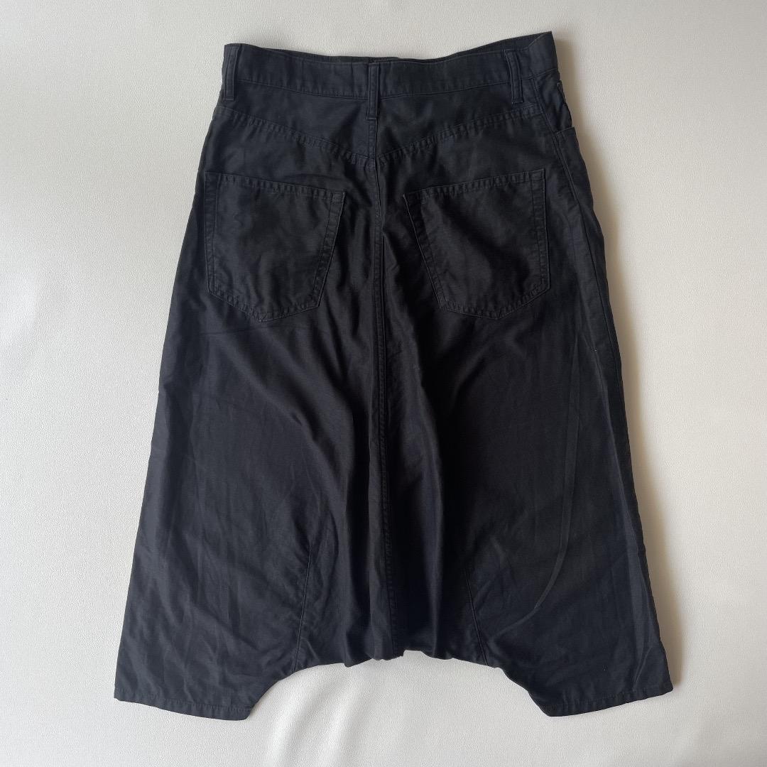 希少　コムデギャルソン ジュンヤワタナベ サルエルパンツ S コットンリネン 黒