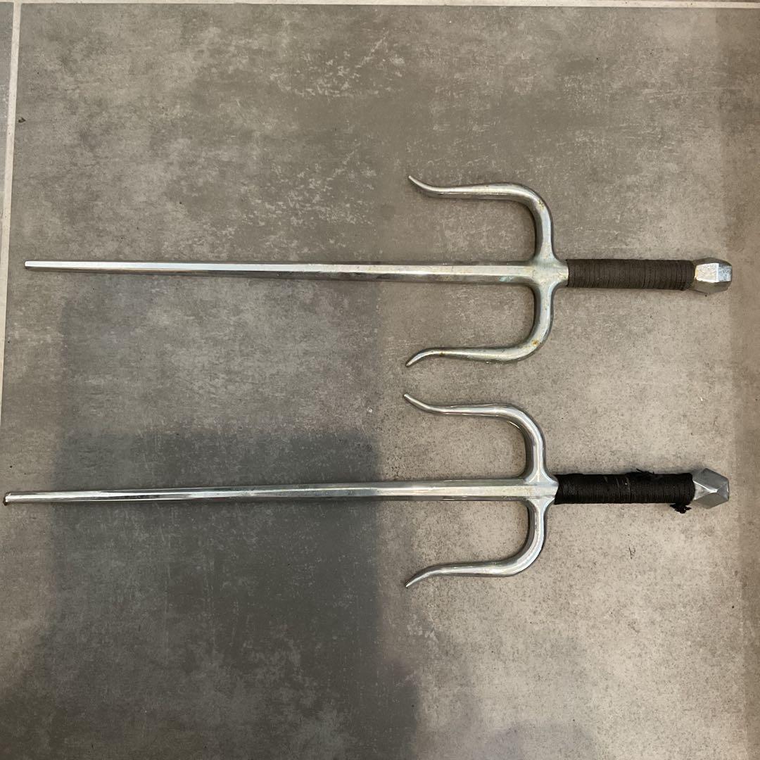 釵 サイ 2本セット 鉄尺 古武道 古武術 琉球空手 沖縄 空手 武具