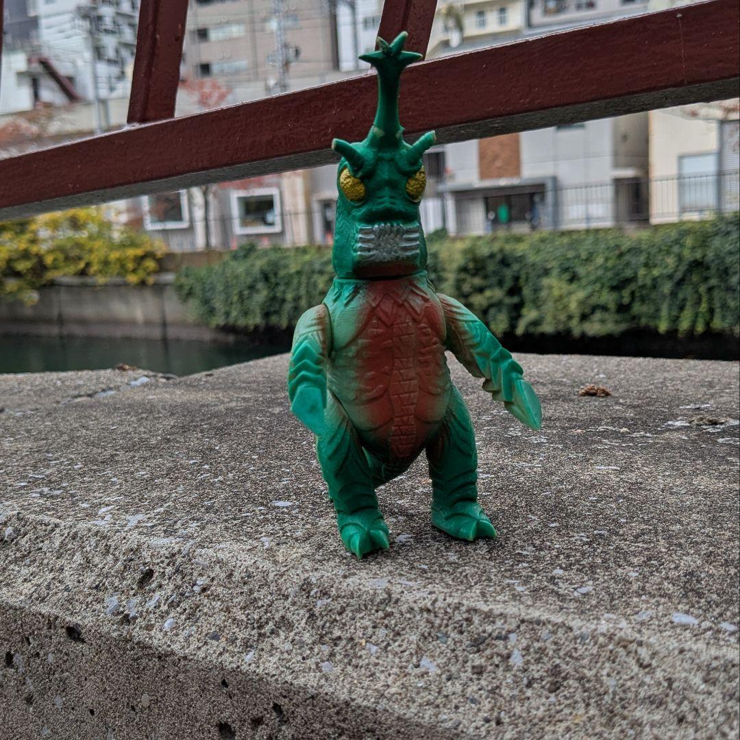 激レア　レトロソフビ　当時物　メガロ　ソフビ　ブルマァク　昭和おもちゃ