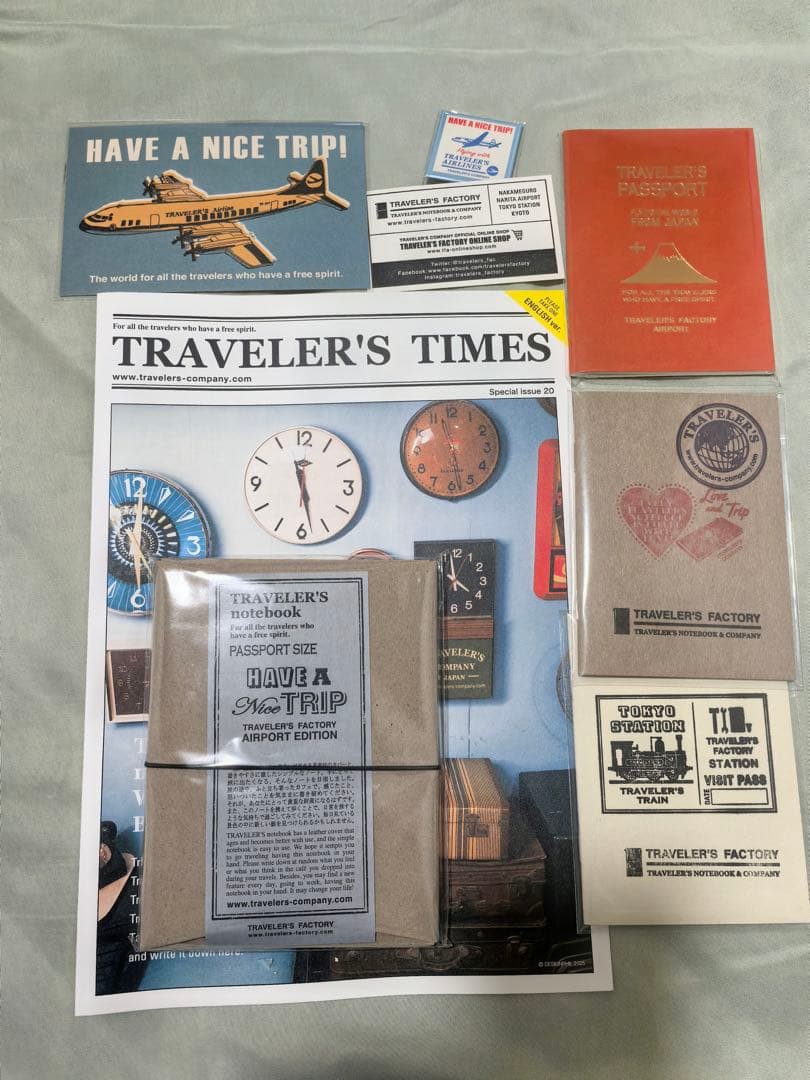 パスポートサイズ♡成田空港限定 トラベラーズノート　色々セット