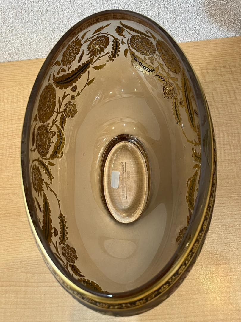 【超美品】トルコ　金彩　エナメル彩　ボウル　花瓶　フラワーベース