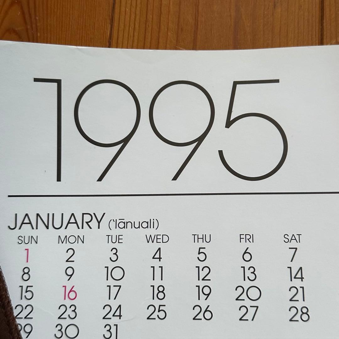 95年旧ロゴHAWAIIAN AIRハワイアン航空オリジナルカレンダーポスター3