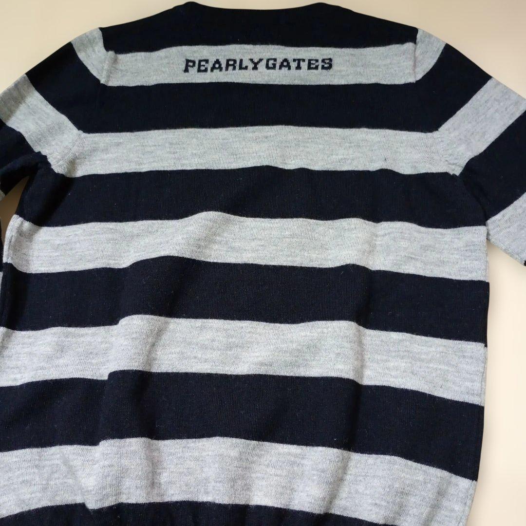 パーリーゲイツカシミヤセーター ストライプセーター サイズ1