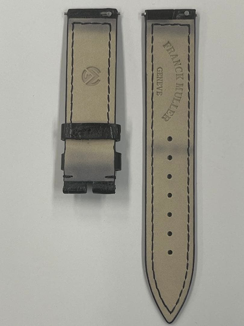 【アウトレット品】フランクミュラー 900/902専用 ブラッククロコ革ベルト②