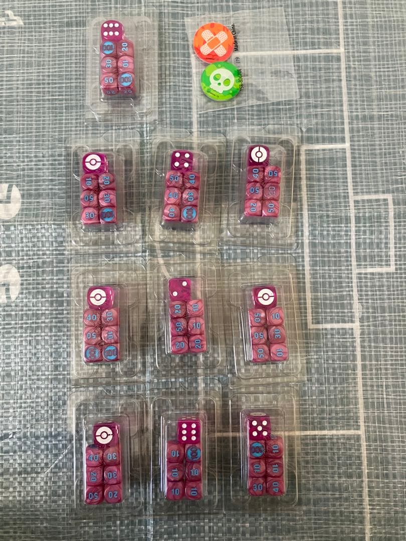 ポケモンカード　海外ダメカンダイス　ツールキット　状態異常マーカー　どく　やけど