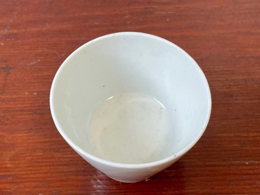 骨董　アンティーク　白磁　蕎麦猪口　小ぶり　古伊万里　カップ　酒器　直し
