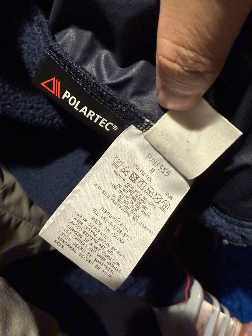 nanamica ナナミカ　フリース　ジャケット　ネイビー