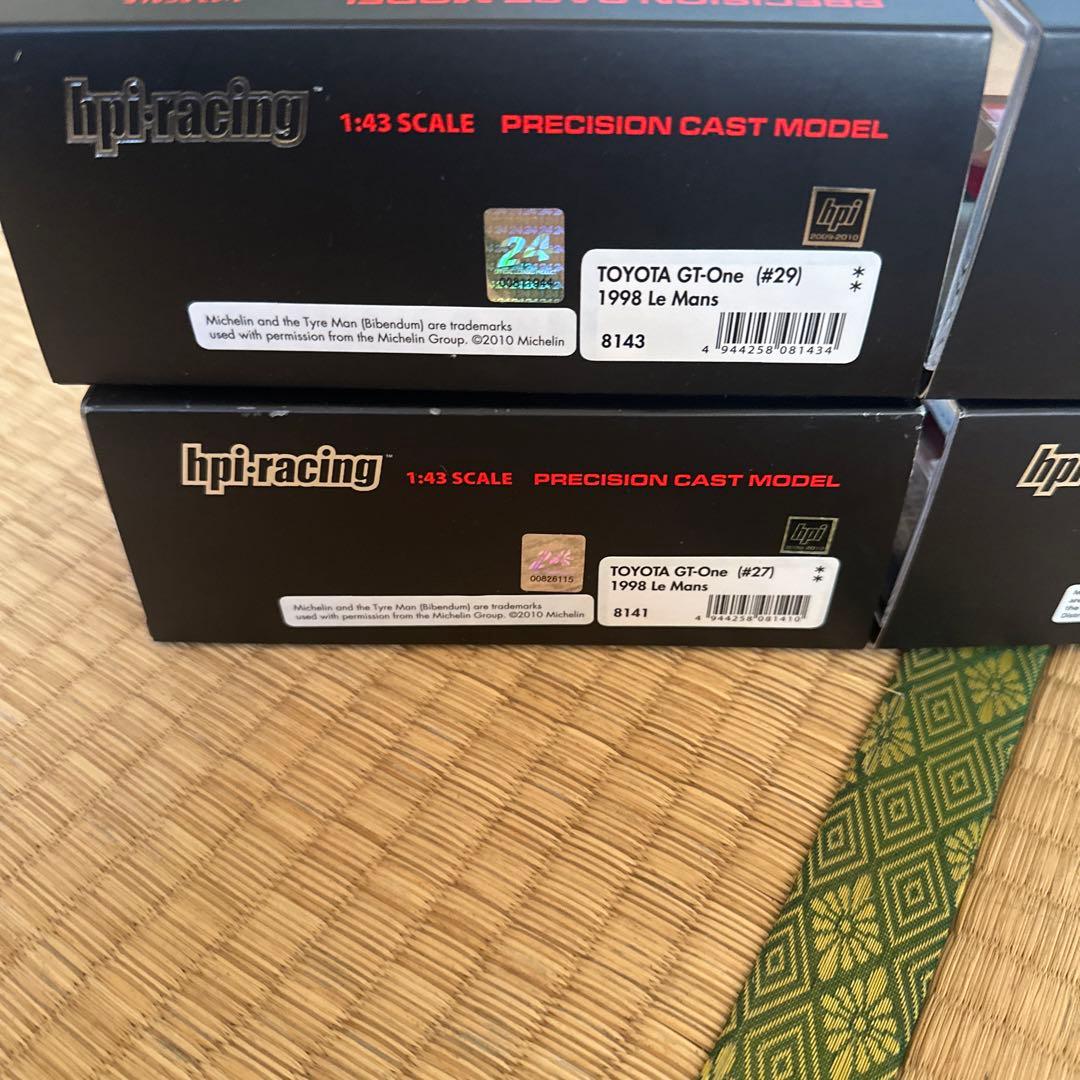 hpiトヨタGT-OneTS020 1/43 4台セット 1998 LeMans