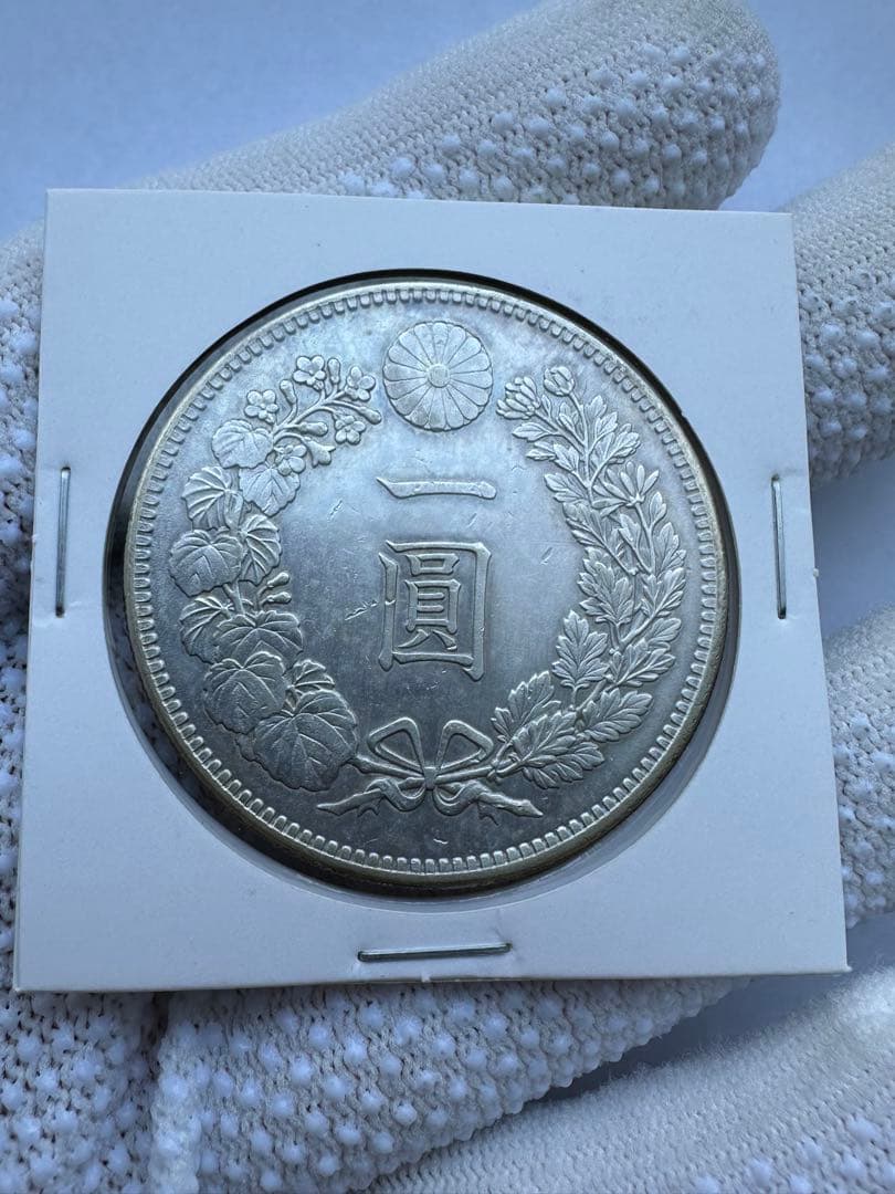 1円銀貨　明治35年 中特年 希少　アメリカ銀貨　計5枚　本物保証