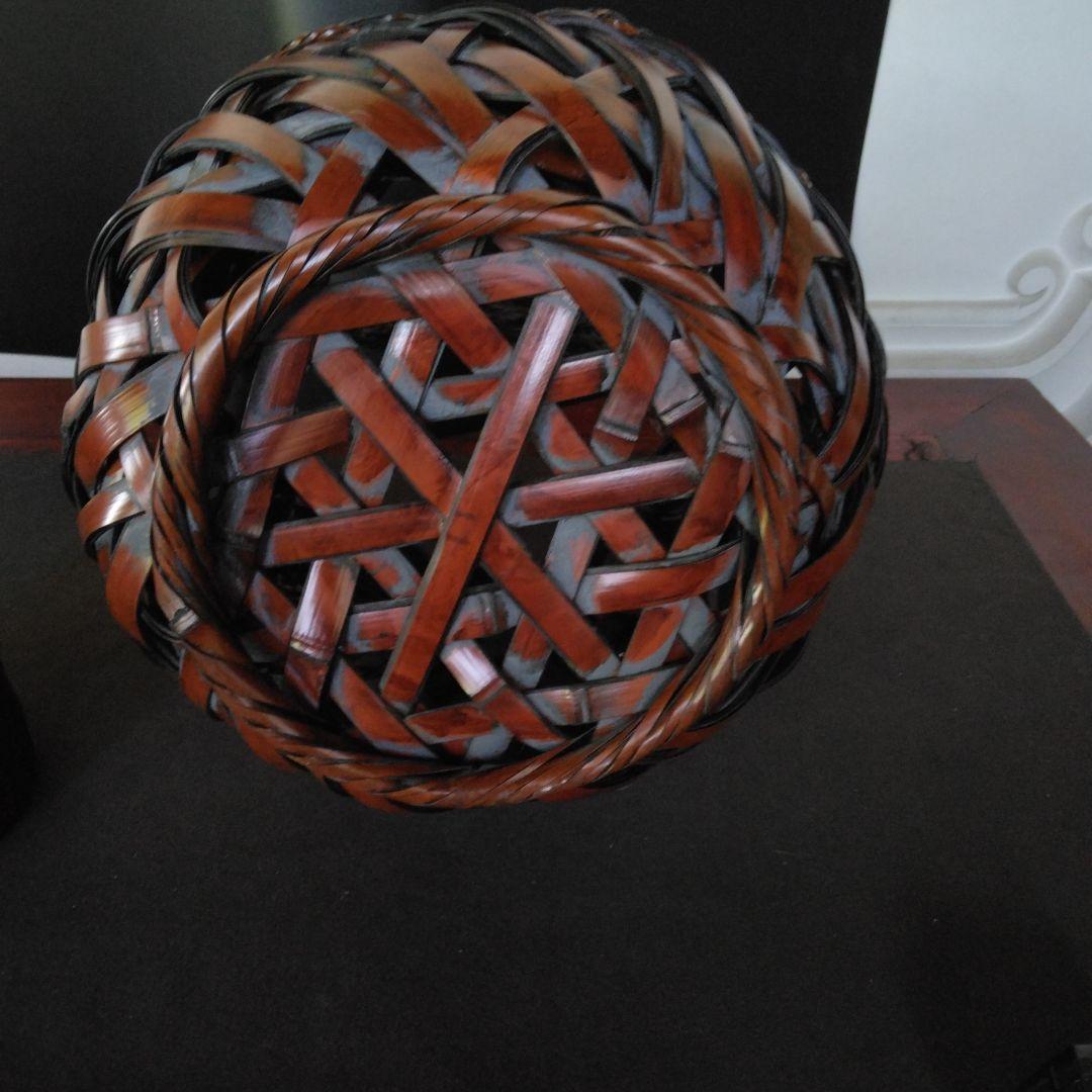 花籠　花入れ　竹細工　おとし付き