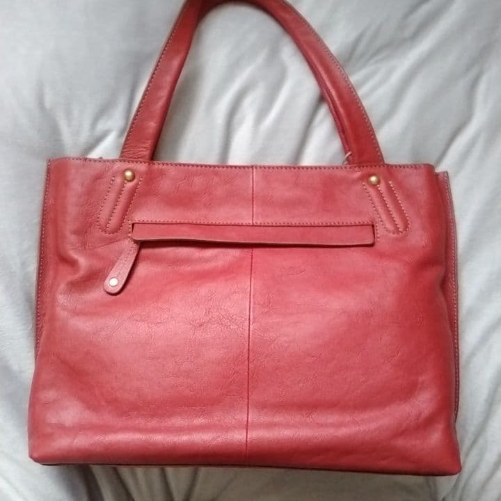 【新品、未使用品】Dakota ダコタ キューブトートレザーバッグ レッド A4