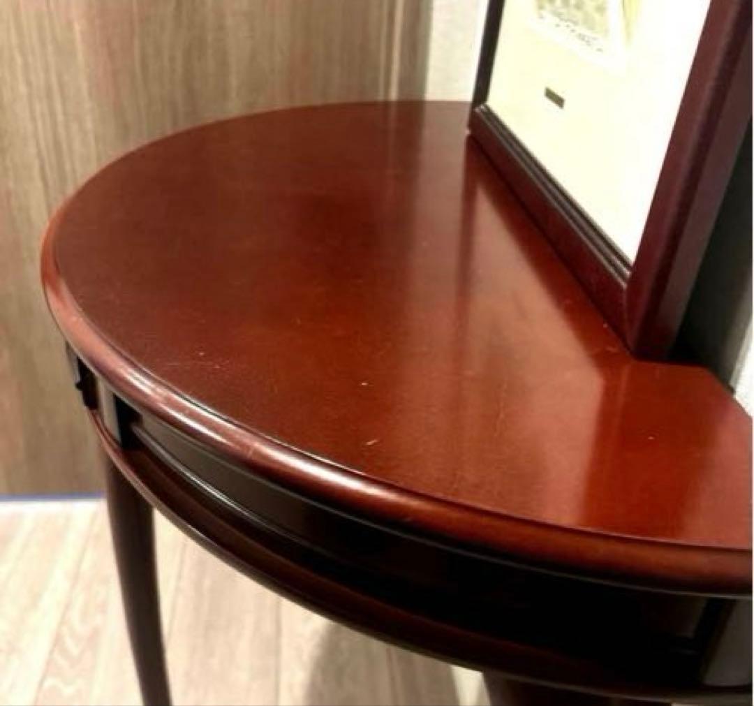 ☆高級家具☆木製ダークブラウン コンソールテーブル引き出し付