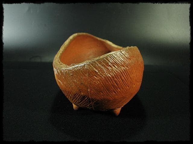 人気作家 小西 陶藏 六つ足 鉢 菓子鉢 茶道具 懐石 器物  d195