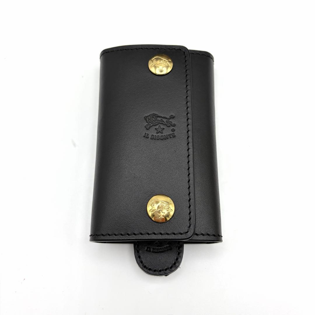 【新品未使用】IL BISONTE イルビゾンテ キーケース レザー ブラック