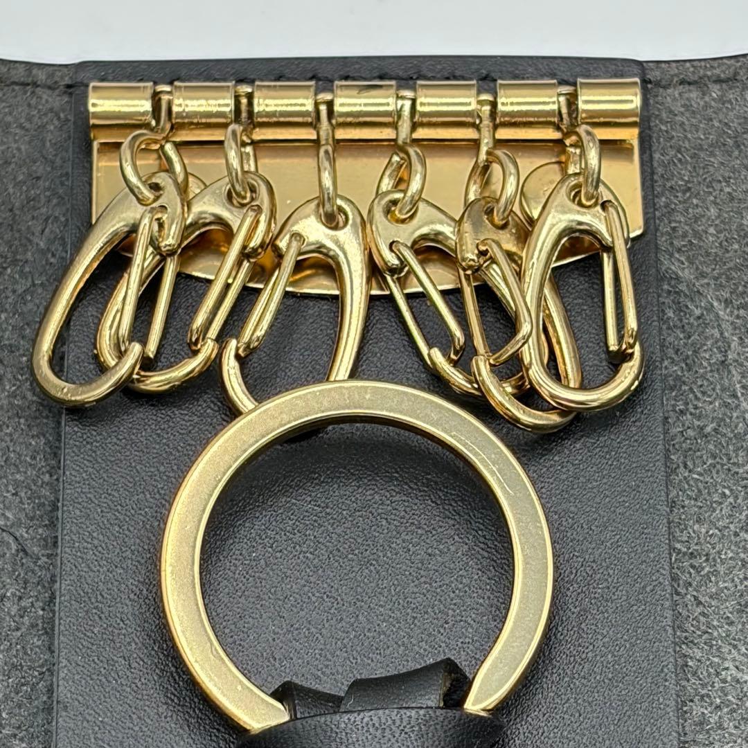 【新品未使用】IL BISONTE イルビゾンテ キーケース レザー ブラック