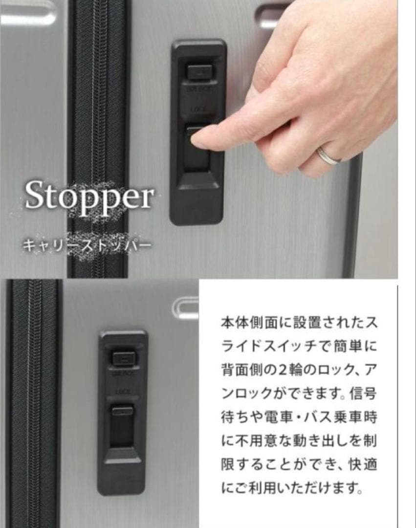 BERMAS キャリー 53L スーツケース TAS USB フロントオープン