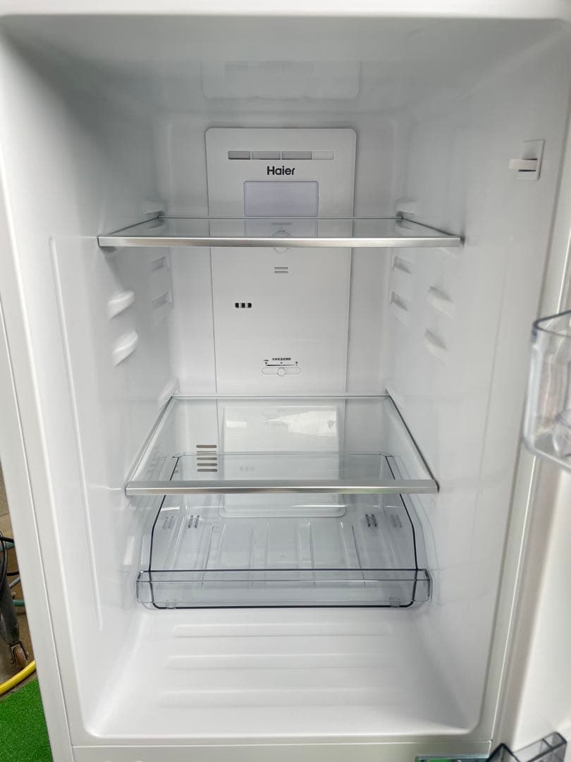 639展示品✨ ハイアール スリム幅 おしゃれホワイト2ドア冷蔵庫 取説付き✨