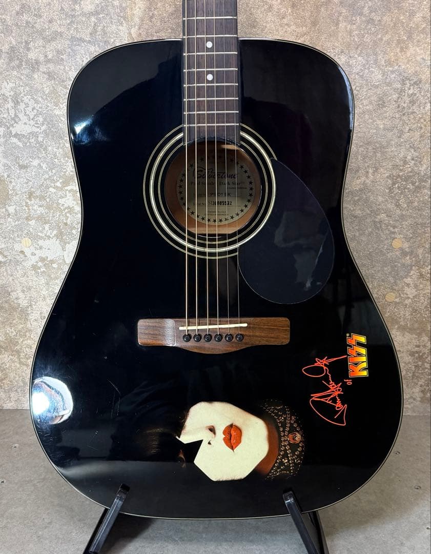 【希少】KISS ポール・スタンレー Silvertone PS D1 BK