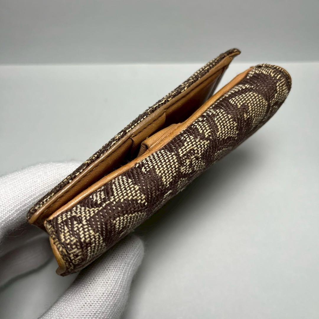 希少✨️クリスチャンディオール トロッター サドル Wホック 折り財布 オブリーク