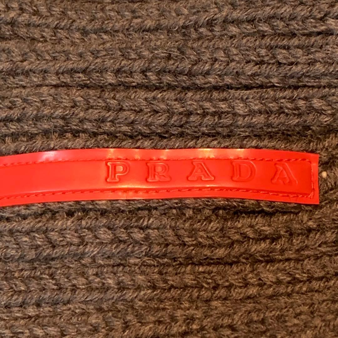 PRADA プラダ ニット帽 グレー メンズ レディース ユニセックス