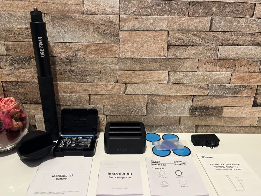 Insta360 X3 アクションカメラ 付属品、オプション付き