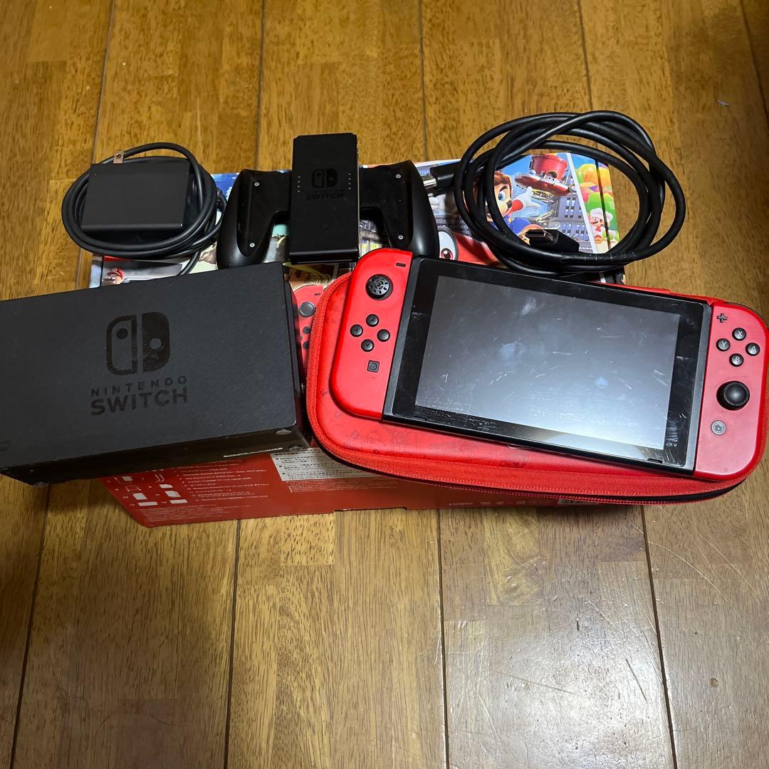 マリオオデッセイセットNintendo Switch 本体 充電器付き 箱あり