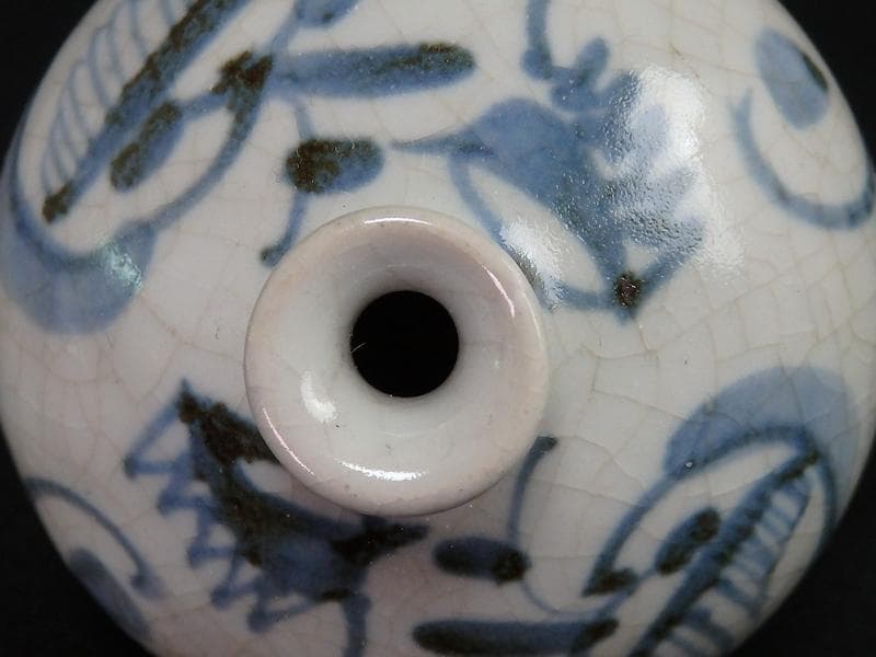 古伊万里　染付　油壷　E413AS-CHg