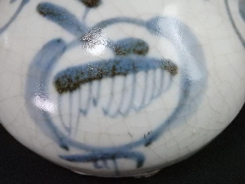 古伊万里　染付　油壷　E413AS-CHg