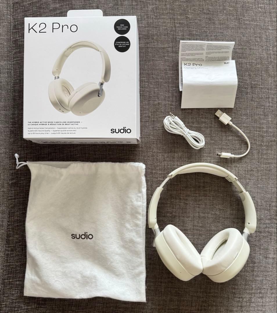 sudio K2 Pro ワイヤレスヘッドホン ノイズキャンセル